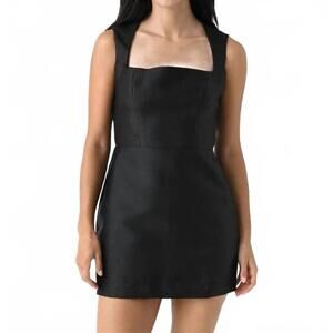 NEW MARQUES ALMEIDA heavy satin corset mini dress in black